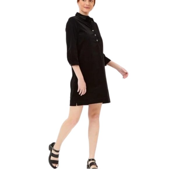 NWT Womens Size 8 or 10 Joules Black Stella Corduroy Tunic Popover Mini Dress - Picture 2 of 7